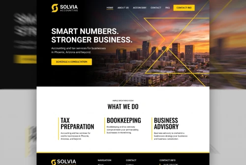 Ejemplo de página web profesional diseñada por Brandoval para un negocio latino en Phoenix
